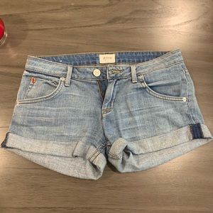 Hudson denim jean shorts size 24 light wash